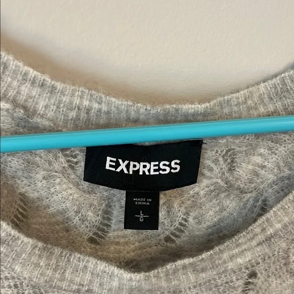 Cozy Gray Sweater by Express - Picture 2 of 3